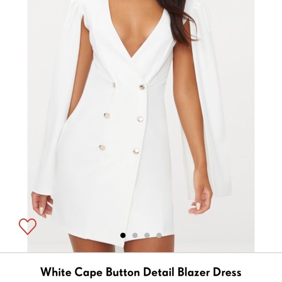 PrettyLittleThing Dresses & Skirts - White Cape Dress from PrettyLittleThing